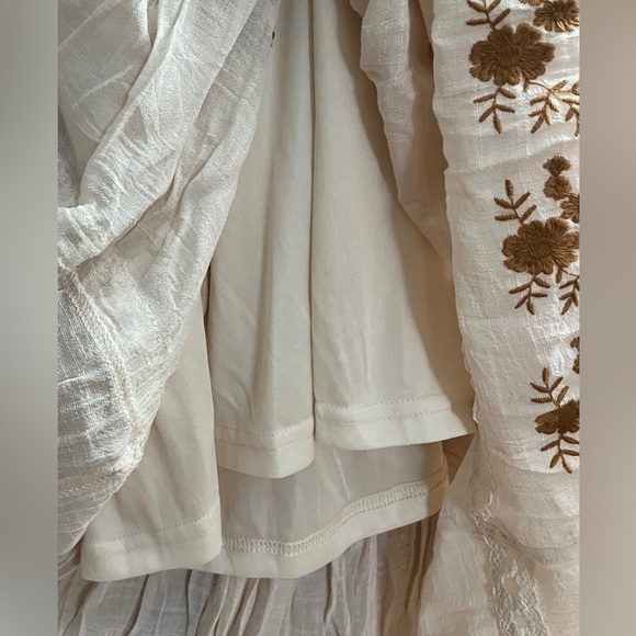 Baltic Born Cream Maxi Dress with Floral Embroidery - Picture 6 of 7